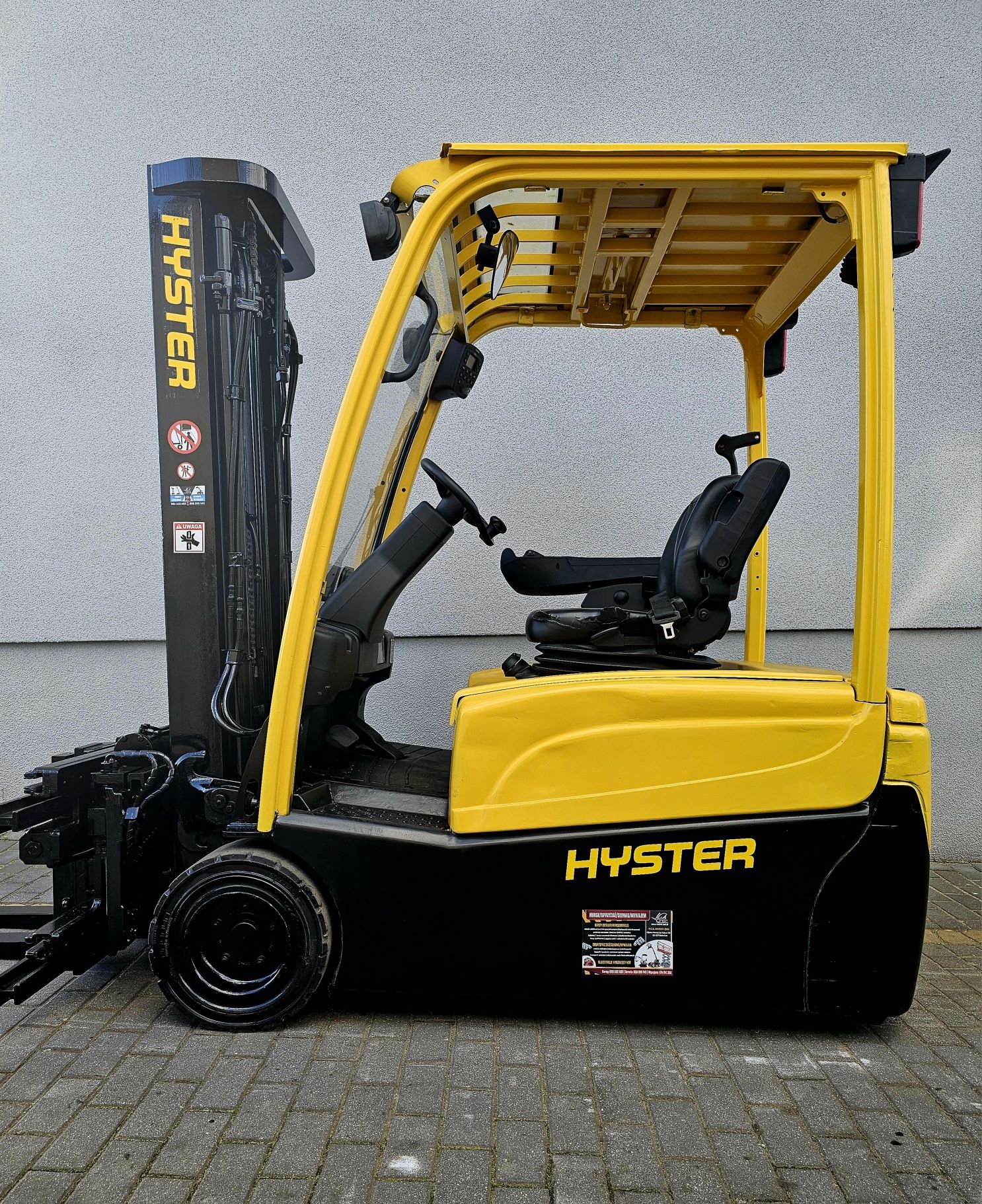 Wózek widłowy elektryczny HYSTER J1.8XNT triplex OBROTNICA POZYCJONER