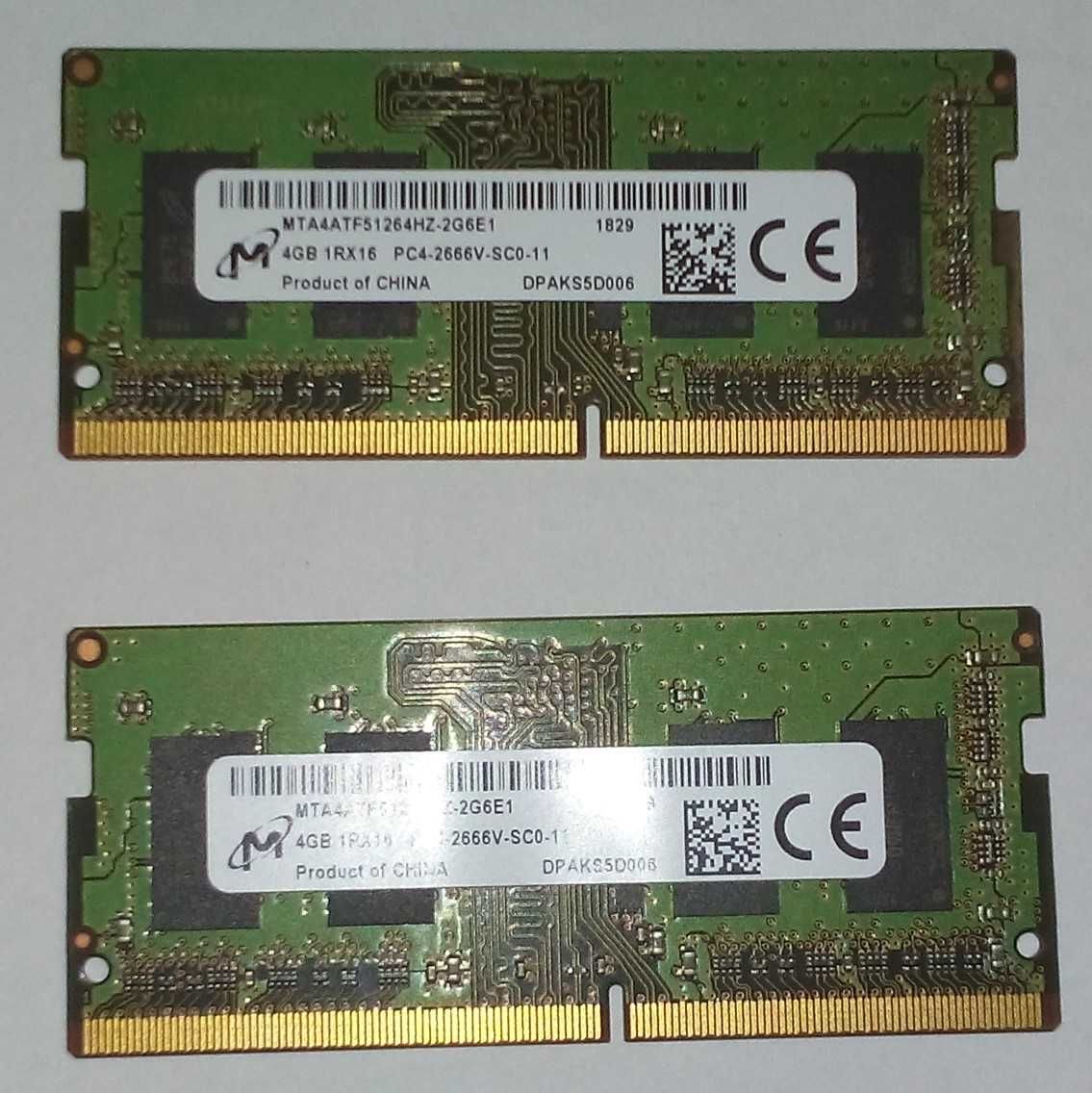 Оперативная память Micron SODIMM DDR4 2666 8GB