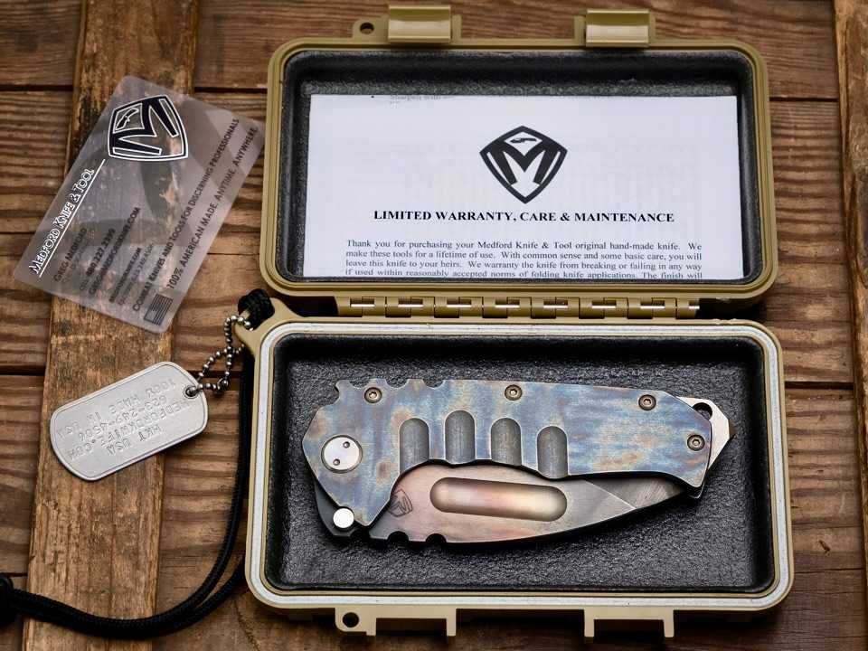 Nóż Medford Praetorian Ti - custom - full tytan