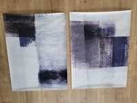 Dwa obrazy na płótnie, nowoczesne, wymiar 79,5x59,5 cm