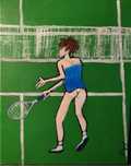 Tenis i gra Oryginalny obraz