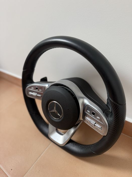 Volante Mercedes+airbag AMG com patilhas