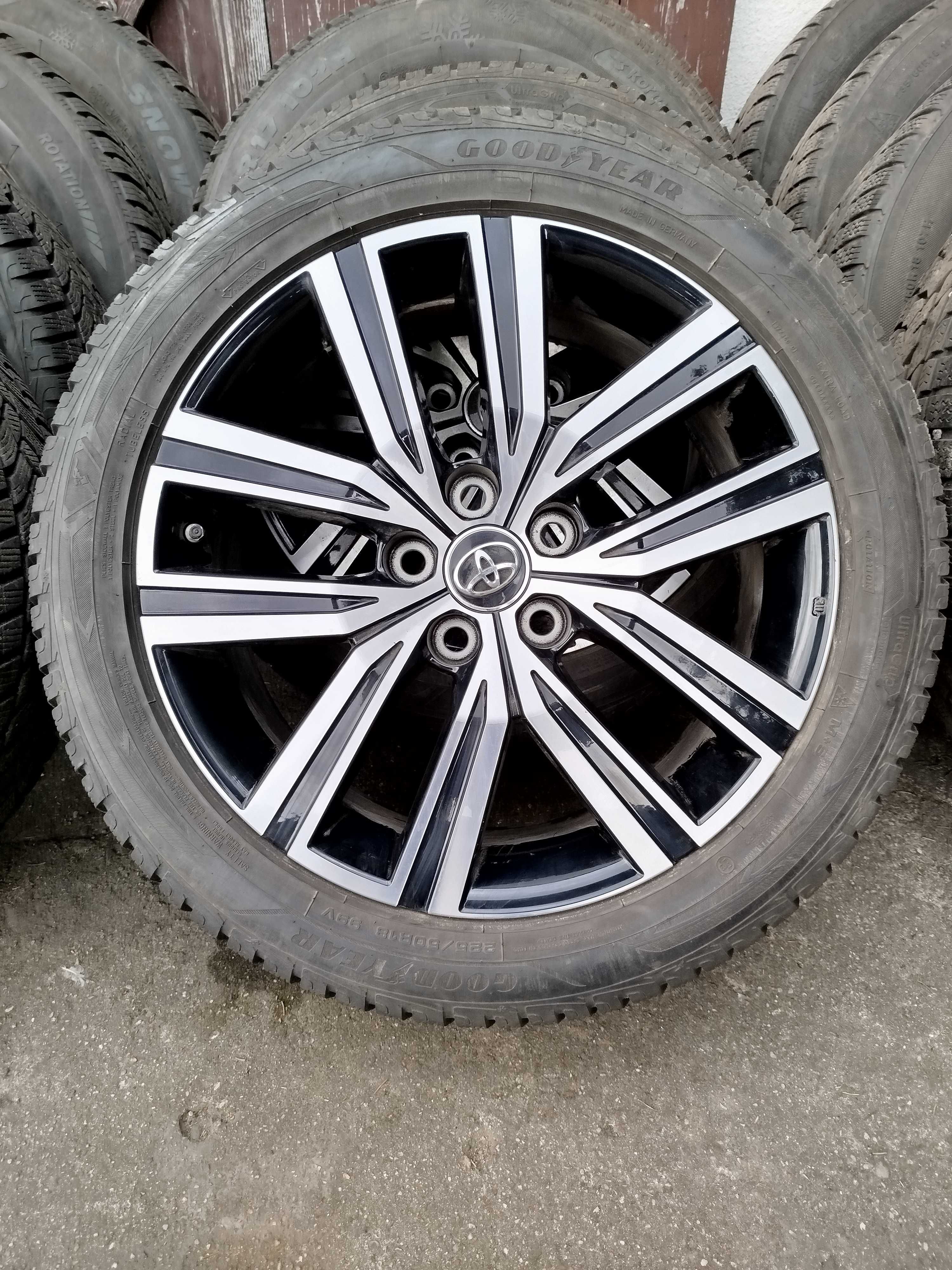 Kola Felgi opony Toyota Corolla Cross 225/50r18 ZIMA 8mm Goodyear 2023