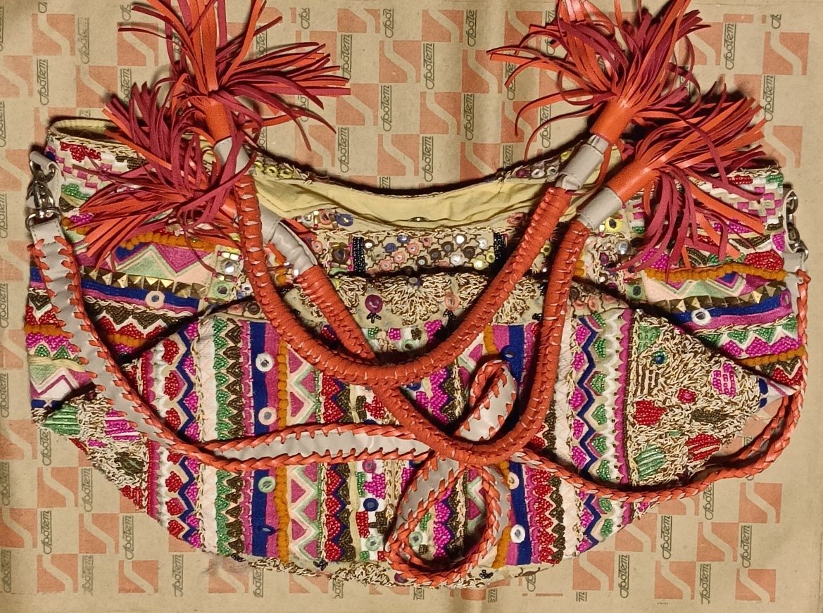 Duża Damska torebka Handmade Boho