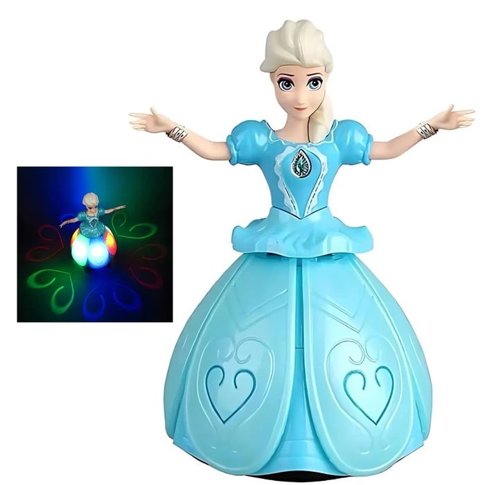 Interaktywna lalka grająca śpiewająca tańczącą Elsa Frozen projektor