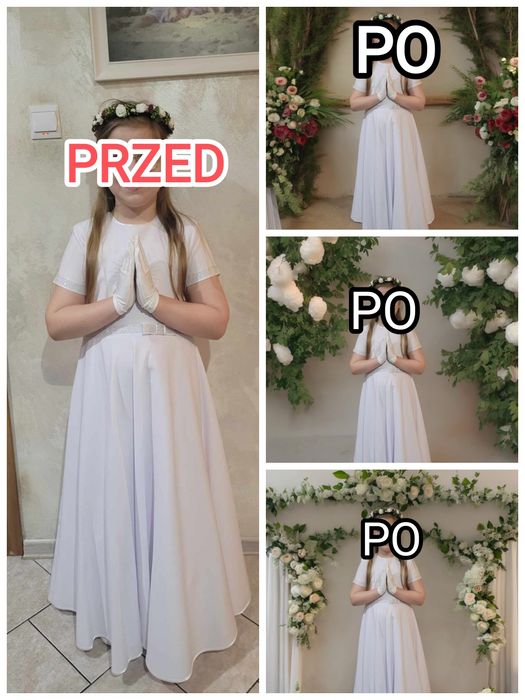 Podziękowania dla Gości Pierwsza Komunia Święta Wirtualna Sesja Zdjęci