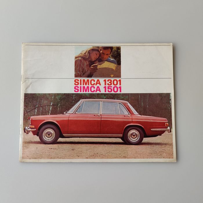 Prospekt motoryzacyjny Simca 1301 i 1501  Francja PRL