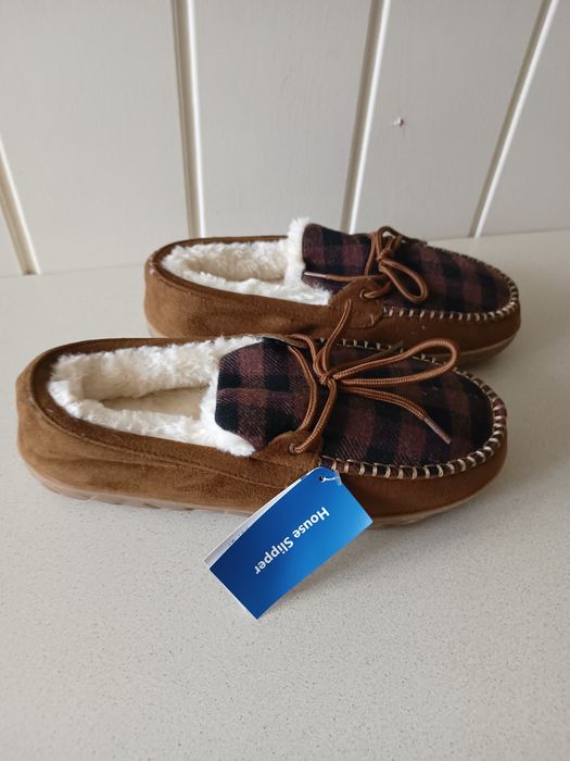 Ocieplane mokasyny męskie