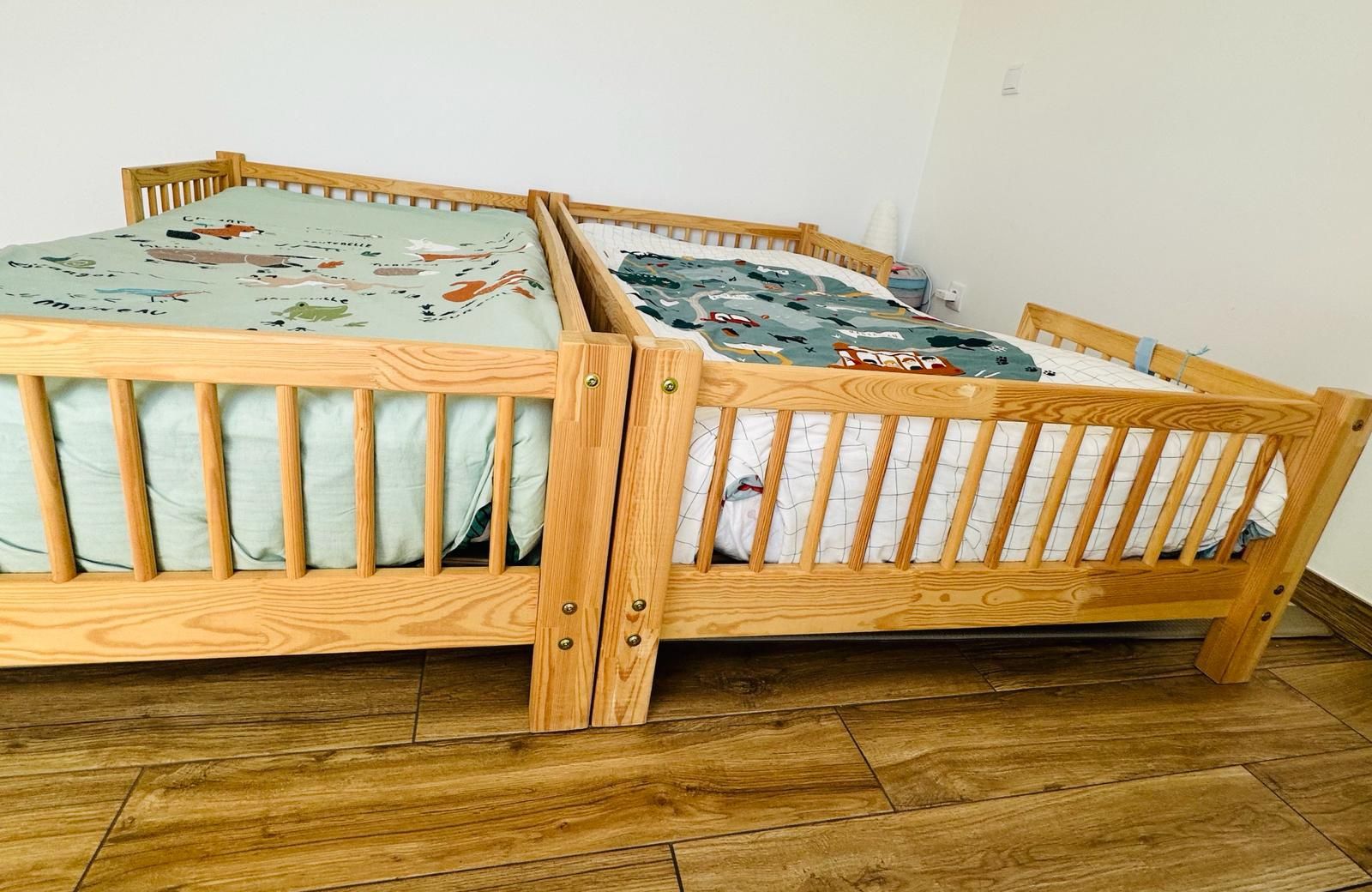 Cama de criança 1,80 * 0,90 madeira natural