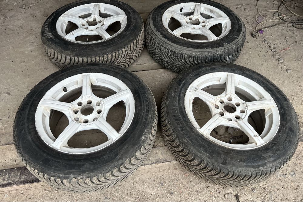 Диски та зимові шини Michelin Alpin 5, 185/65 R 15 4/100. 4/114