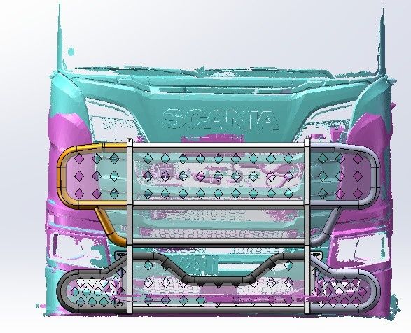 Nowy zderzak " kangur " Scania NextGen i Streamline.