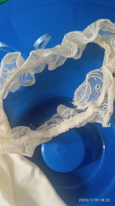 Conjunto luvas, toucado e liga de noiva