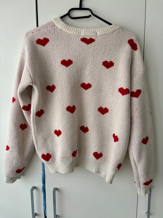 Terranova sweter w serduszka r. XS