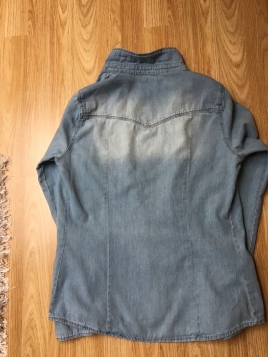 Koszula damska jeansowa rozmiar 40 Promod jak nowa z efektem sprania