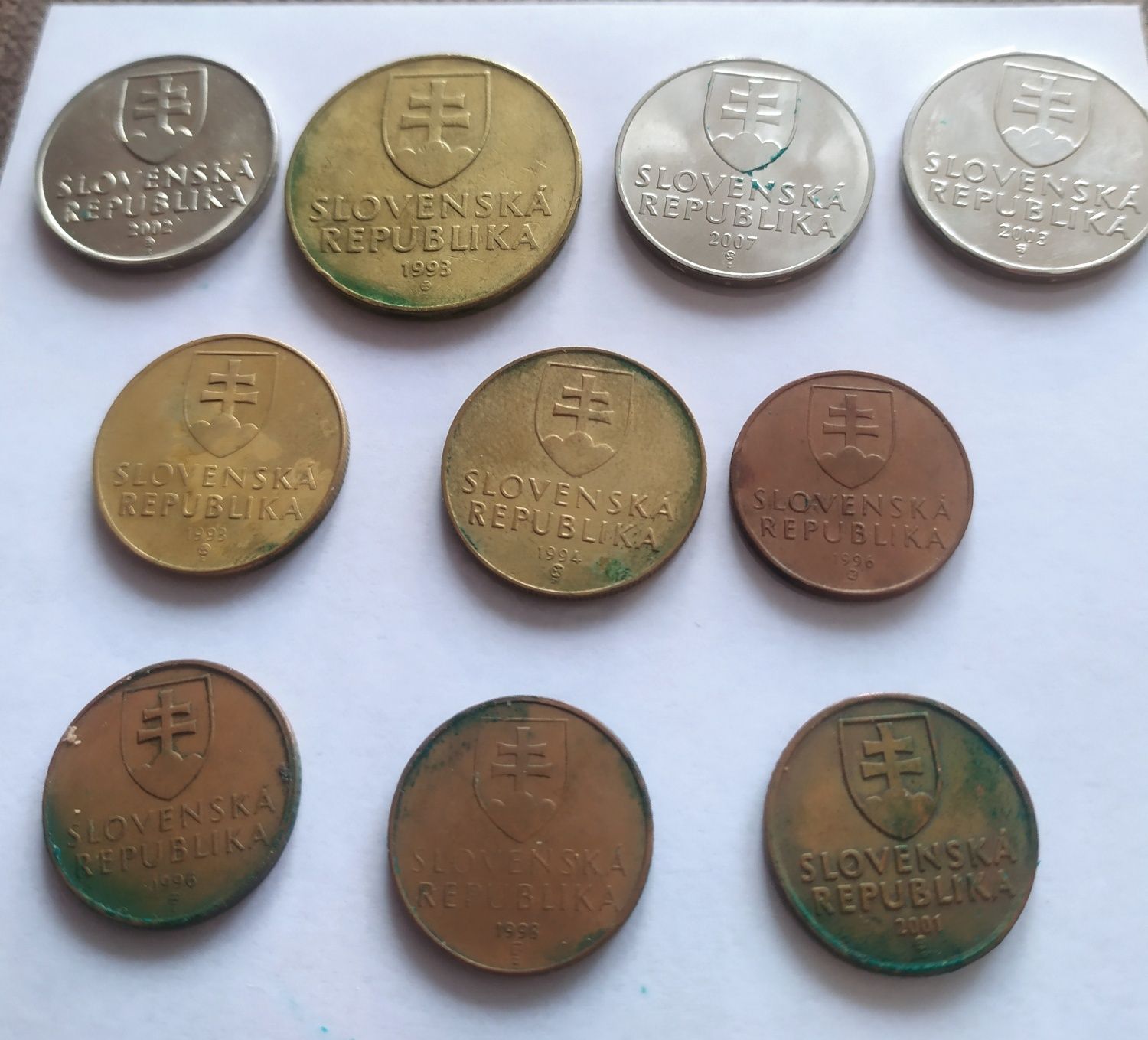 Stare monety Słowackie