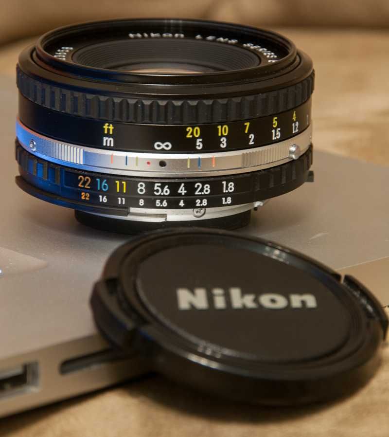 Lente objetiva Nikon lens series E - 50 mm 1:1.8