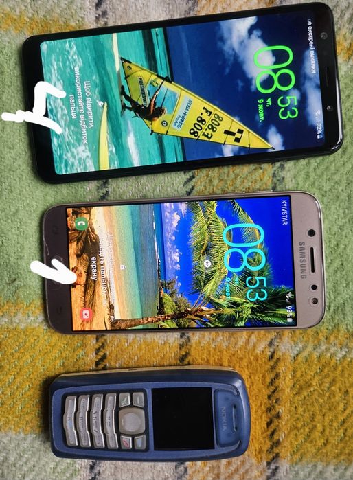 Самсунг А7,нокіа3110, самсунг j5 В хорошому технічному та зовнішньому