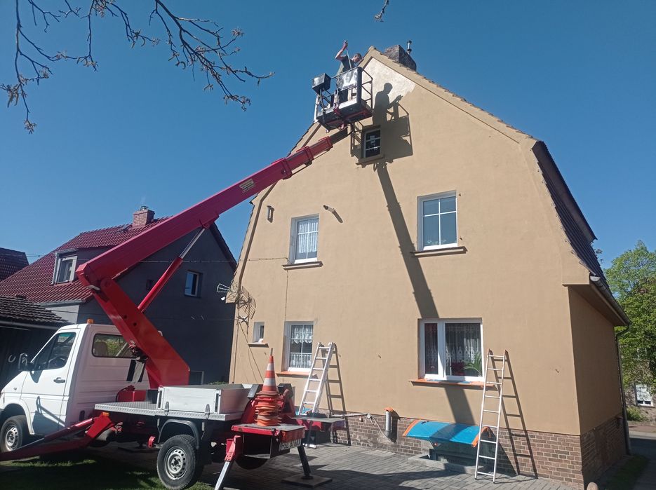 Usługi podnośnikami koszowymi 22 metry