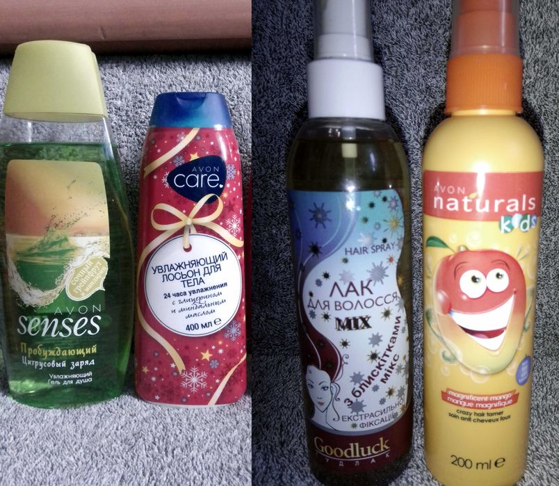 Гель лосьон Avon лак с блестками детский спрей облегчения расчесывания