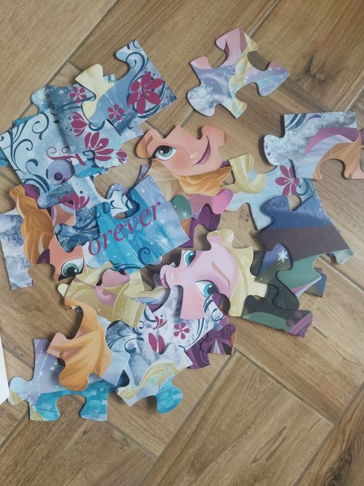 Duże puzzle maxi gigant kraina lodu frozen elsa 24 elementy trefl