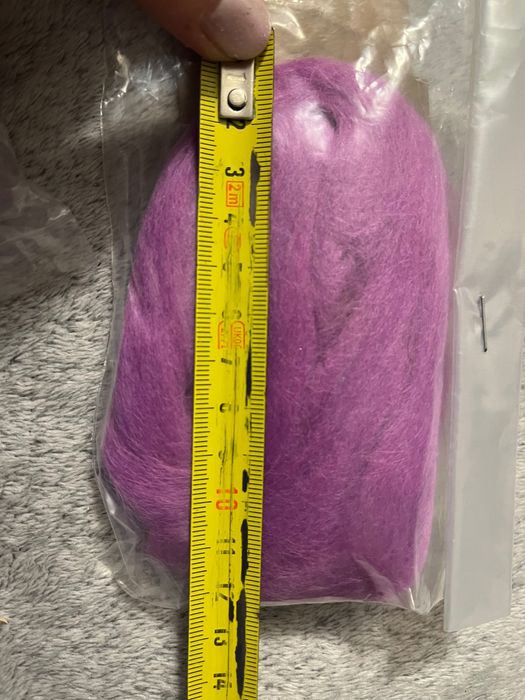 Igła do filcowania + wełna czesankowa czesanka 2 kolory 10gx2