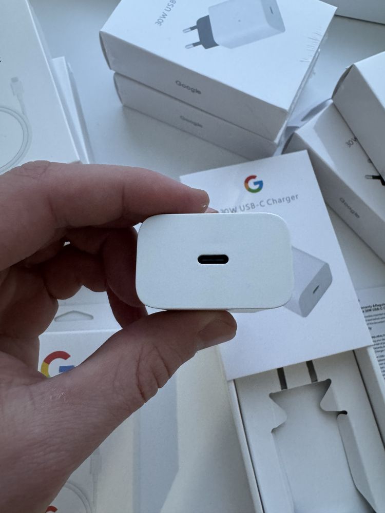 Быстрая 30W оригинальная зарядка google кабель и блок на гугл піксель