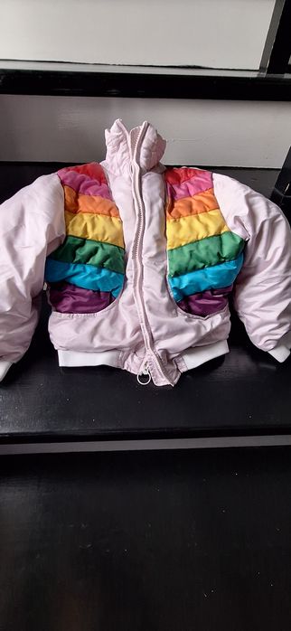 GAP Kurtka jesienno zimowa,unikat, tęcza