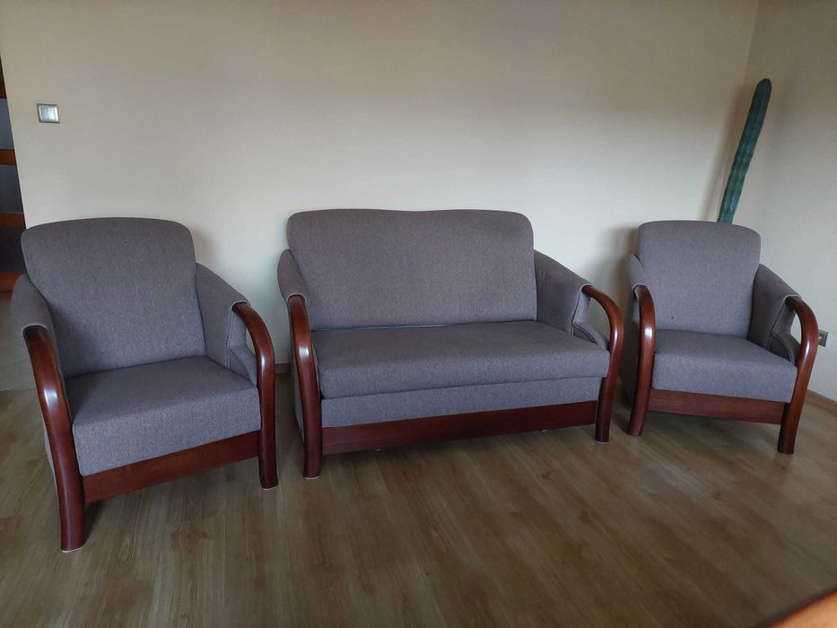 Zestaw wypoczynkowy / Sofa + dwa fotele
