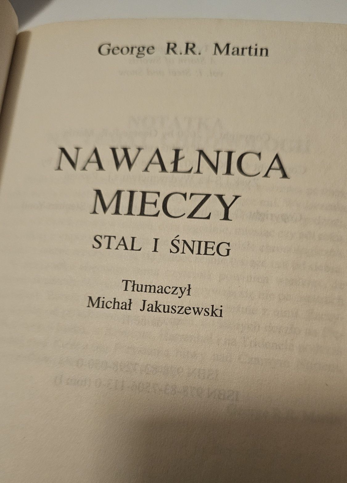 Nawałnica mieczy Stal i Śnieg George R.R. Martin
