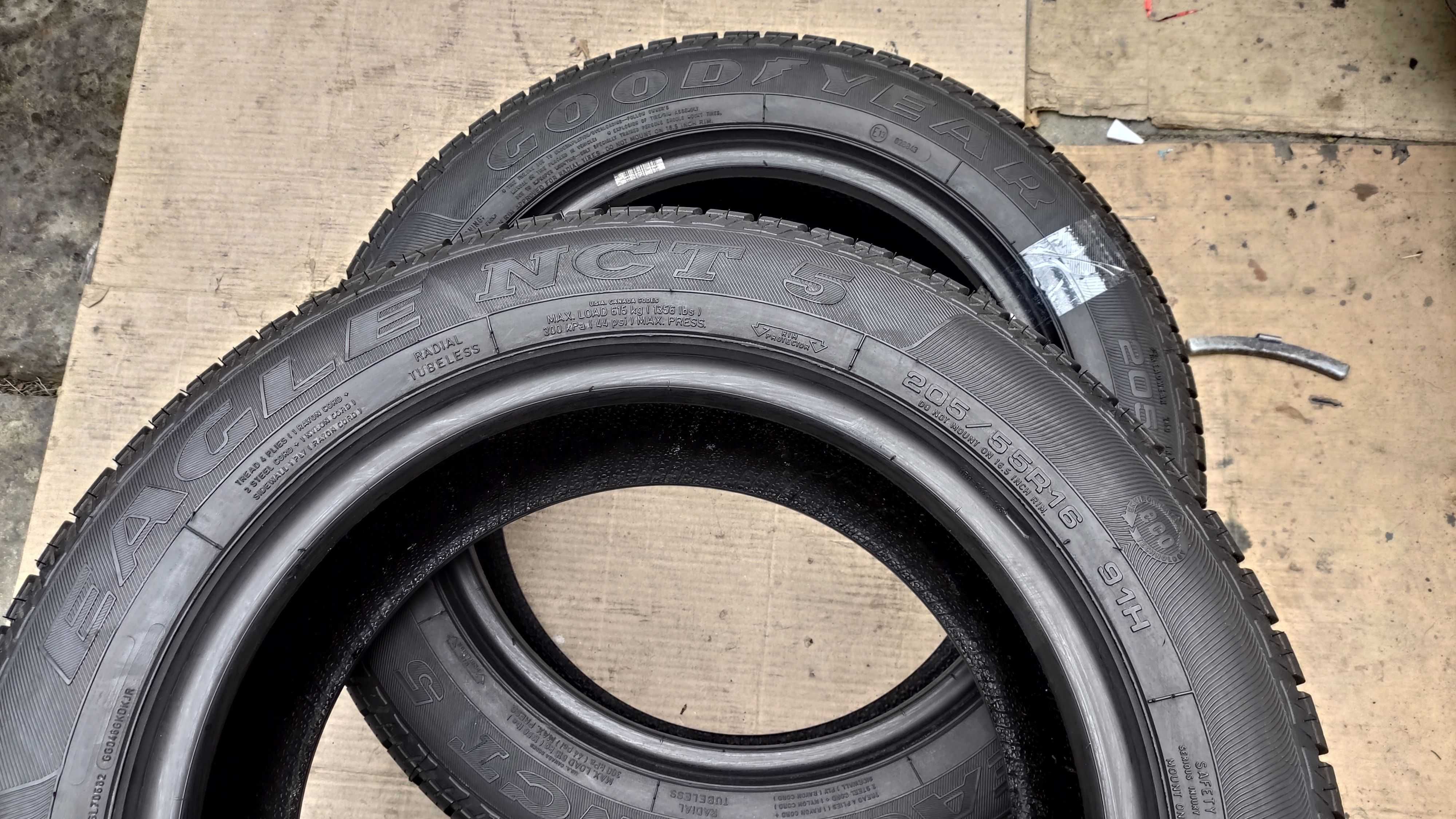 шини 205/55R16. Goodyear Egle NCT5. 99%.