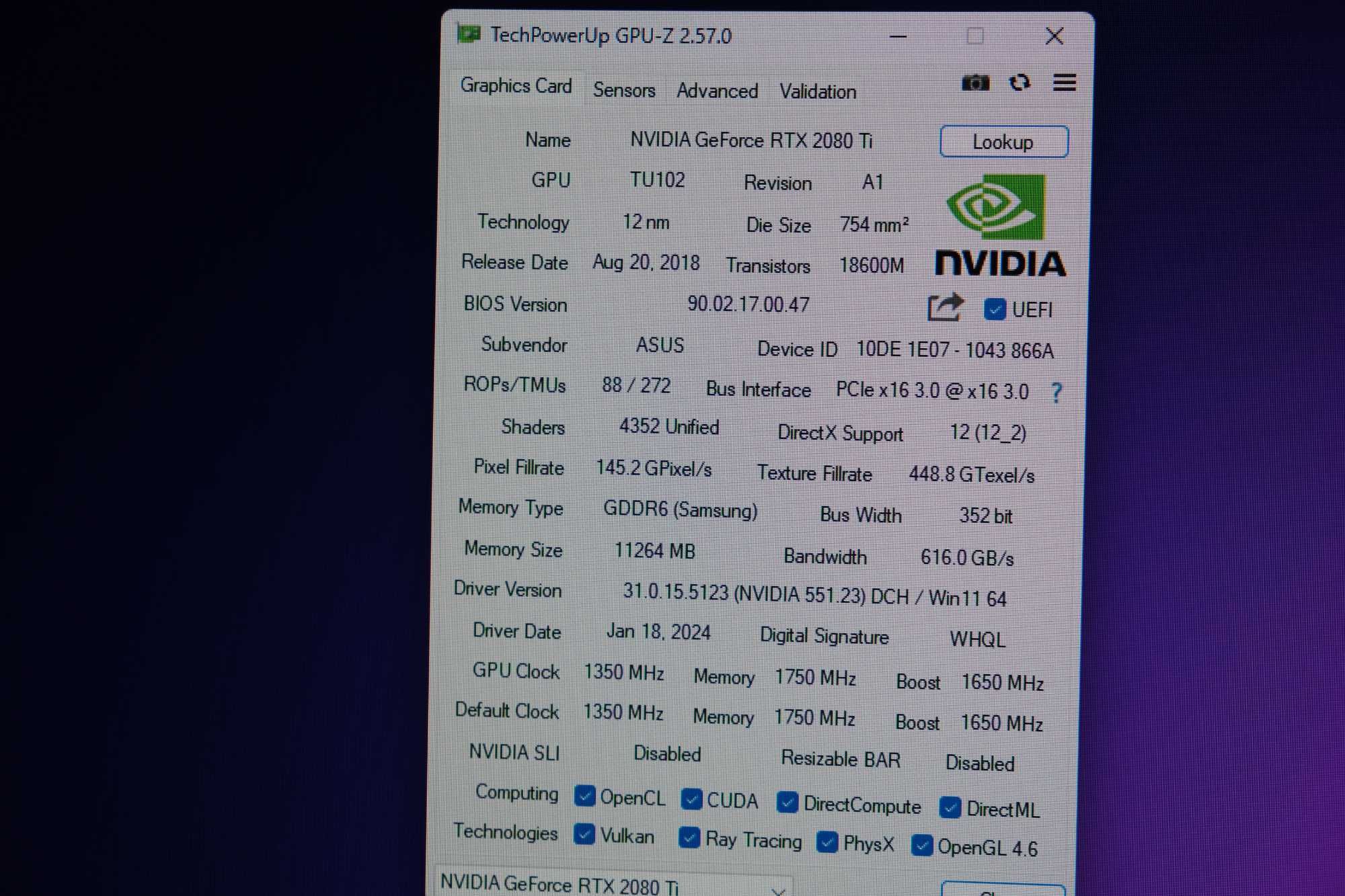 PC Gaming i7 10700K / RTX 2080 Ti / 16GB RAM / 512GB NVMe