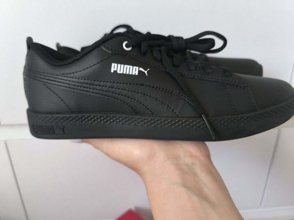 Жіночі кеди низькі Puma Smash 36520803 39 (6) 25 см Black (40595050535