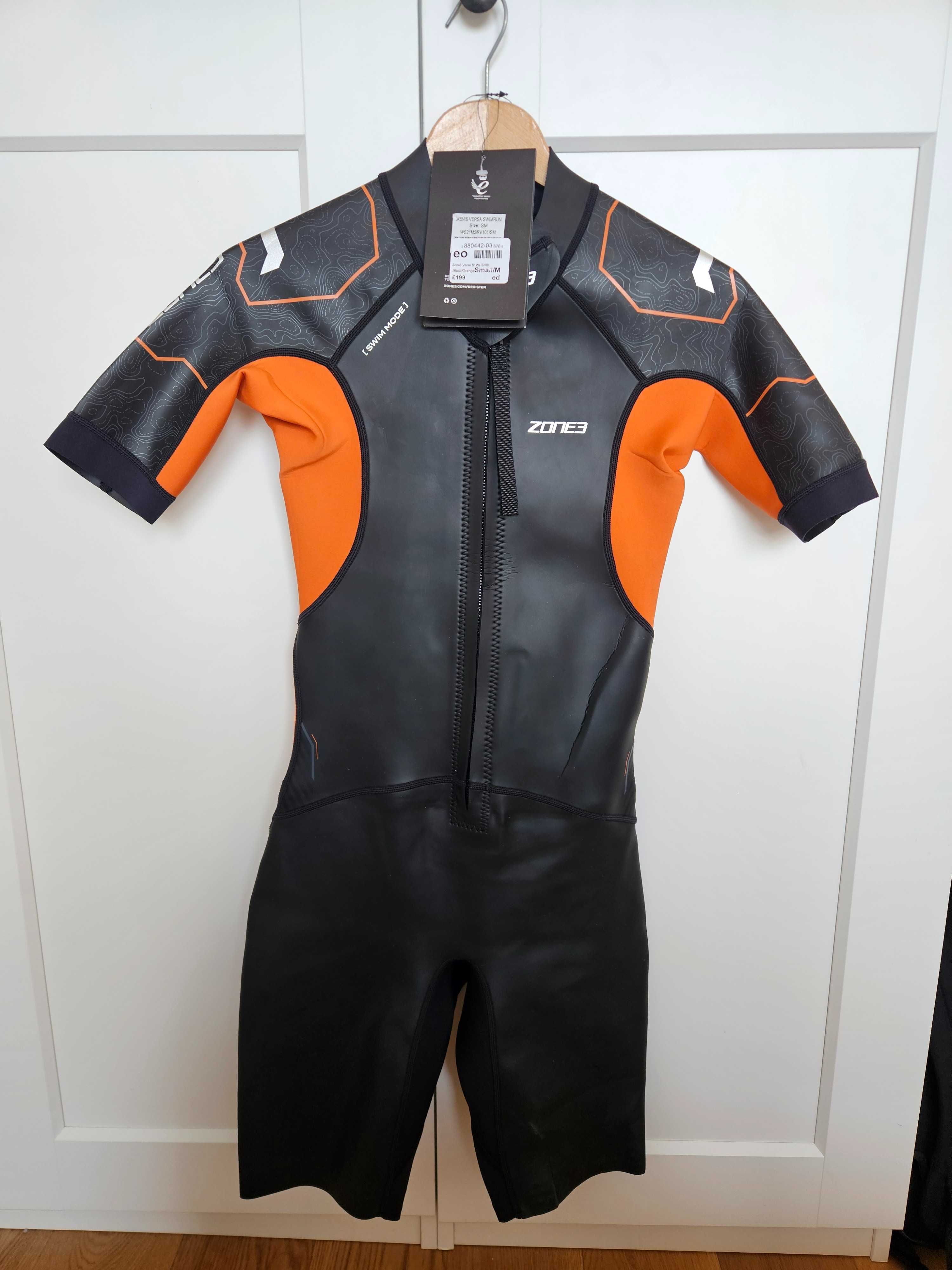 Pianka Triathlonowa ZONE3 Versa Swimrun Shorty S/M – jak nowa