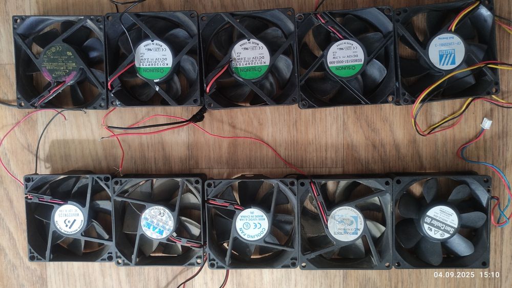 Вентиляторы 12В, разные.