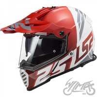 Kask LS2 MX436 PIONEER evo evolve RED white 3XL