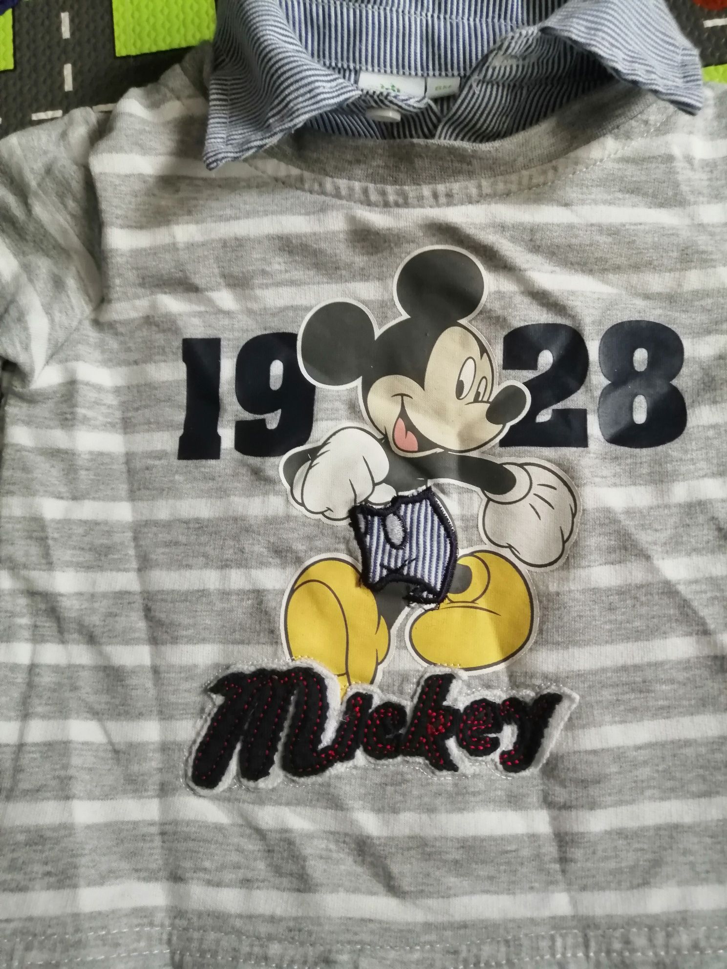 Bluzka bluzeczka z długim rękawem myszka miki Mickey Disney Rozmiar 68