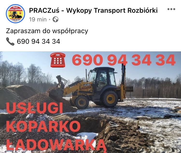 Wykopy budowa dróg koparka Kaleń Zelechów Skuły