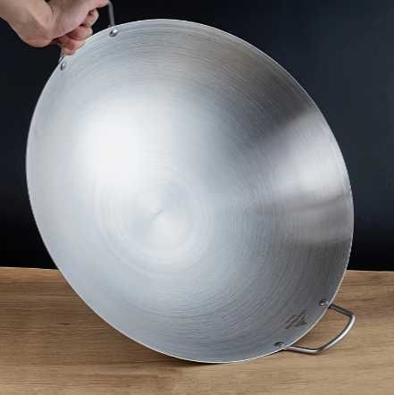 Сковородка  WOK 34 см з нержавіючої сталі з ручками