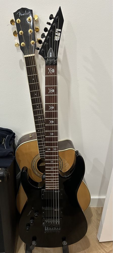 Guitarra elétrica LTD KM- 202 p/canhotos(left hand)
