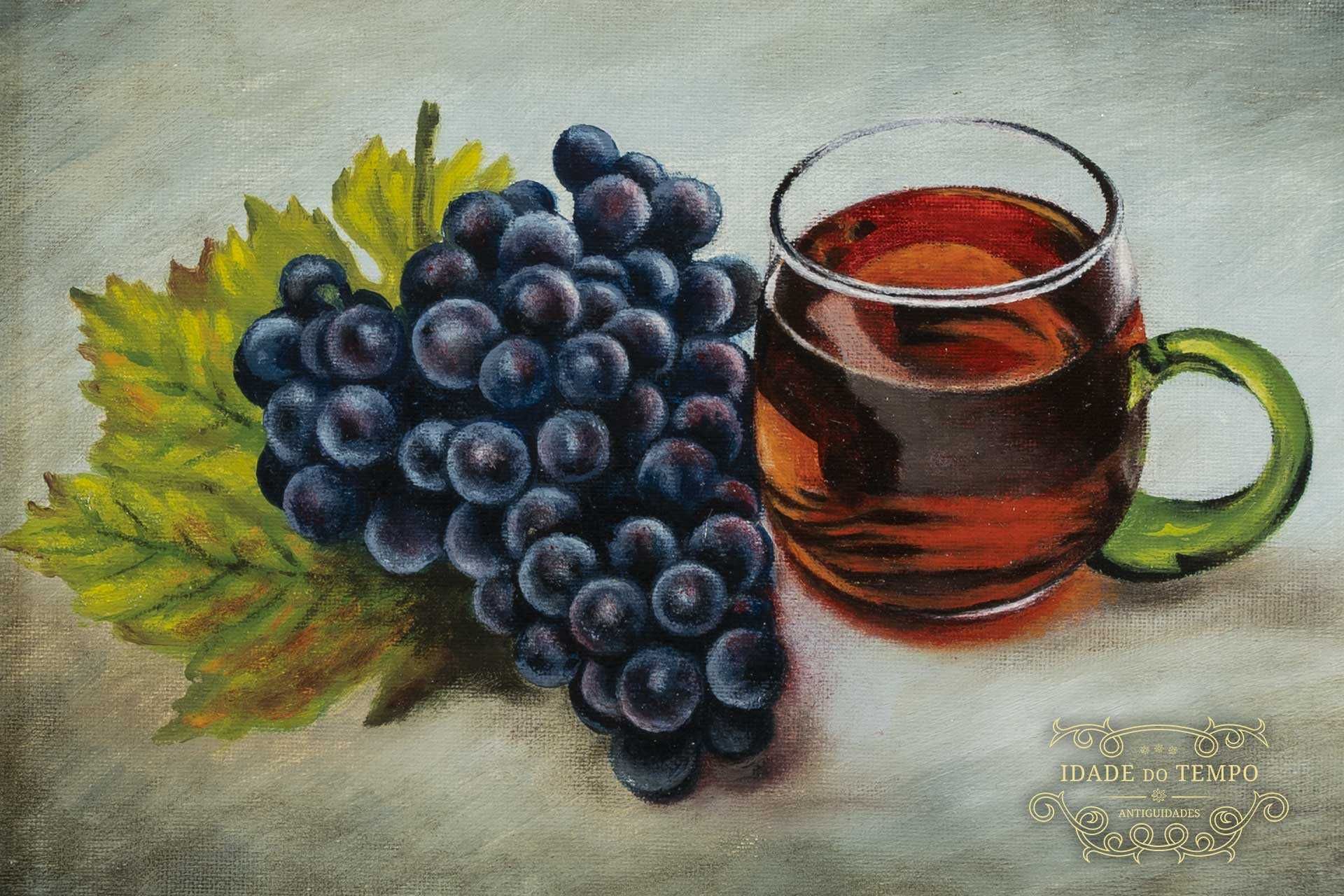 Antigo quadro alusivo ao vinho