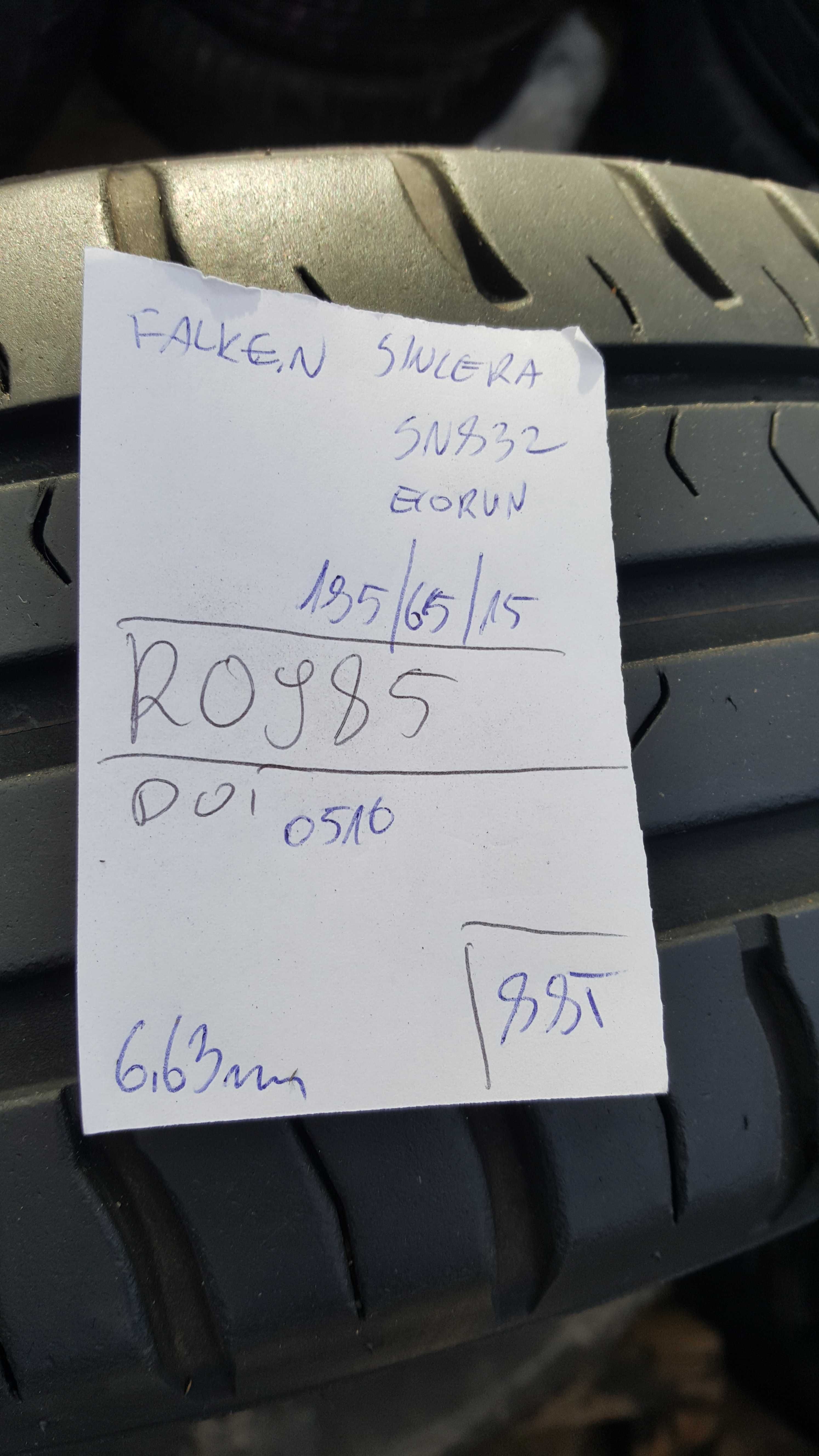 Falken 185/65 r15 Sincera SN832 /// 6,65mm!!! EcoRun