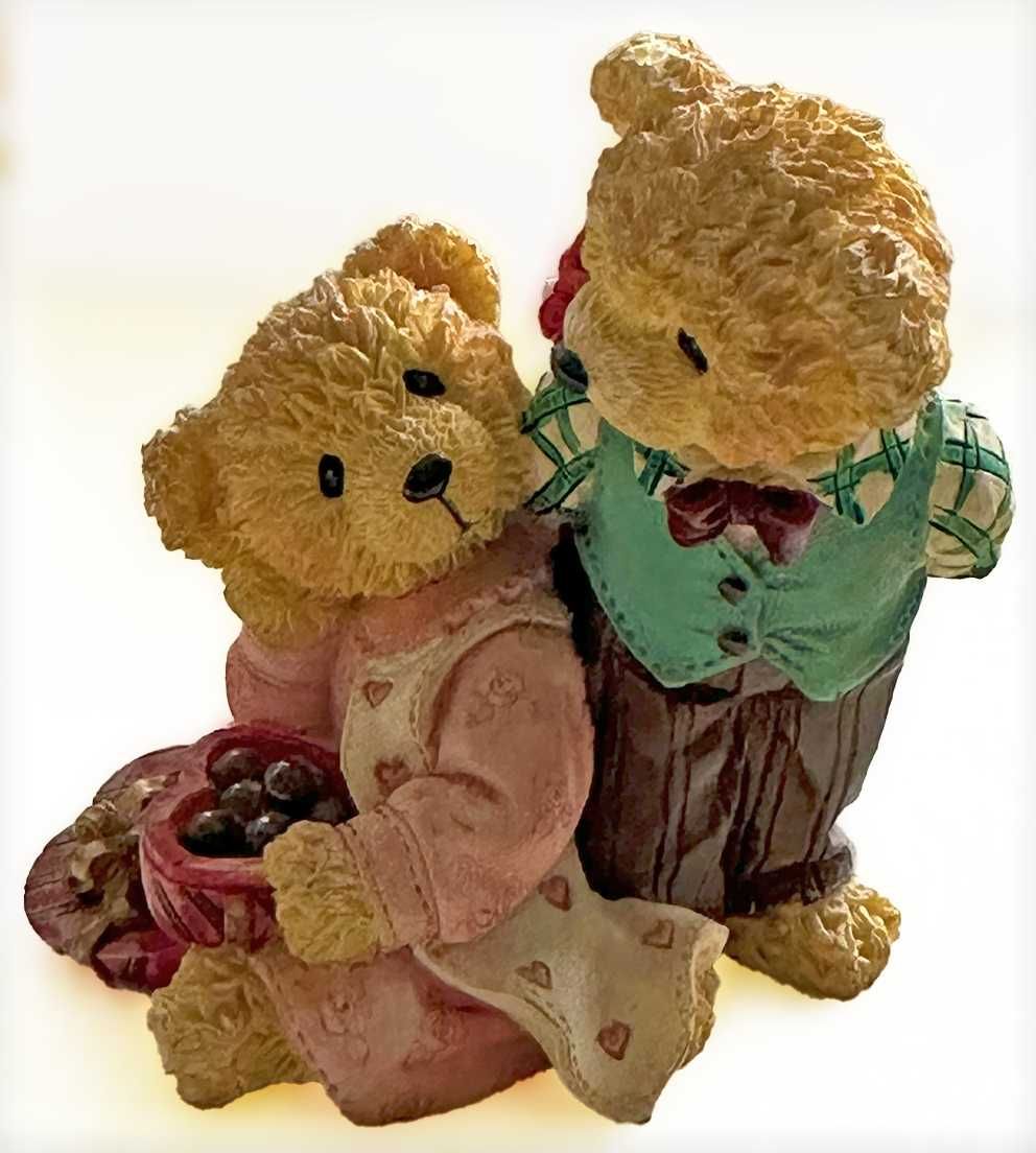 Casal de Ursinhos Apaixonados, Antigo e muito Raro
