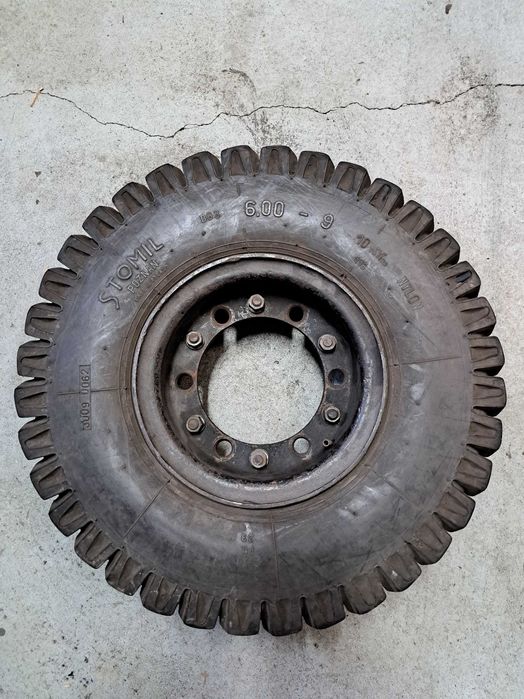 Opona pneumatyczna STOMIL (6.00-9) do wózka widłowego + felga