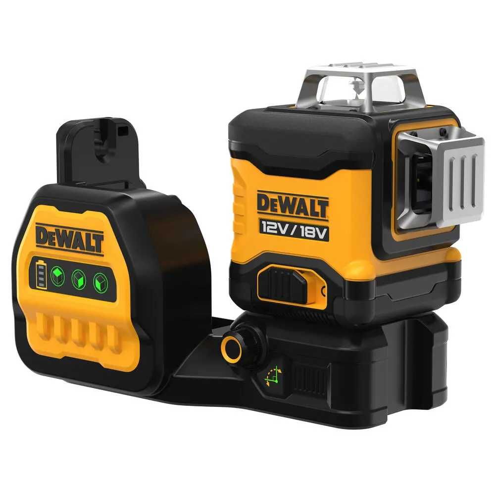 DeWALT DCE089NG18 Уровень лазерный линейный\3D-уровень\Зелёный луч\18V
