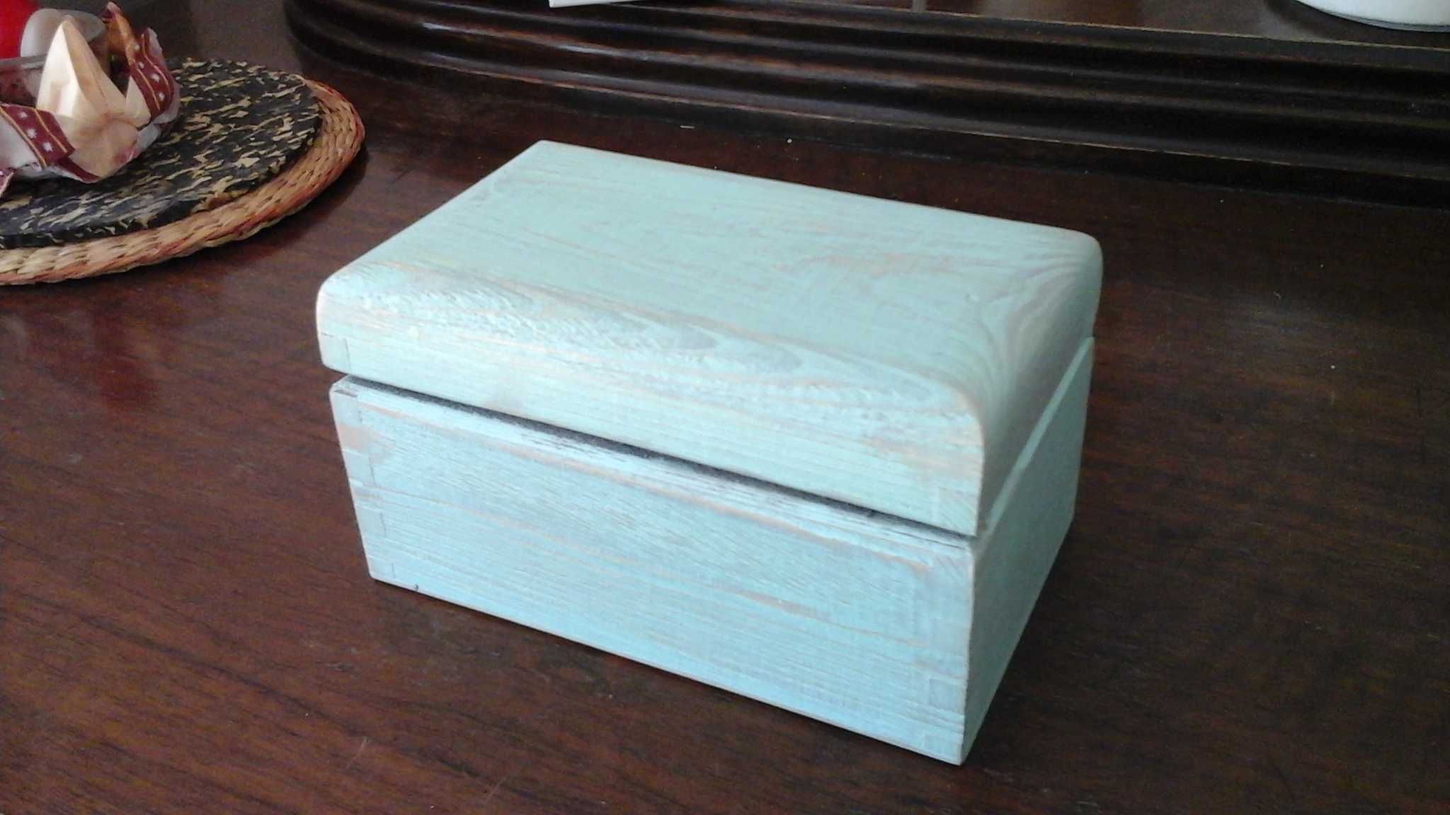Skrzyneczka skrzynka pudełko ręcznie malowana Decoupage DIY rękodzieło