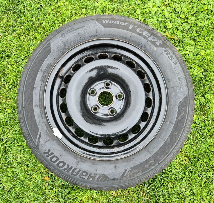 Vw Skoda Seat-Koła 16" 5x112 57.1-Opony Hankook 215/60/16-Kołpaki VW