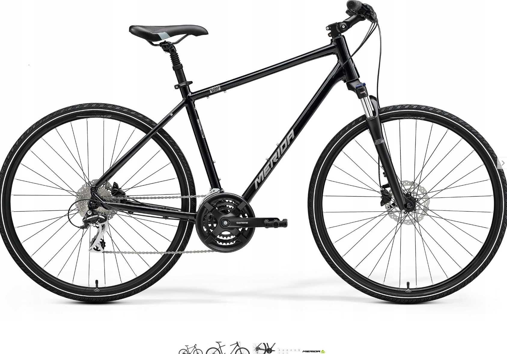 Rower MERIDA CROSSWAY 20 M(51) black(silver) Acera
