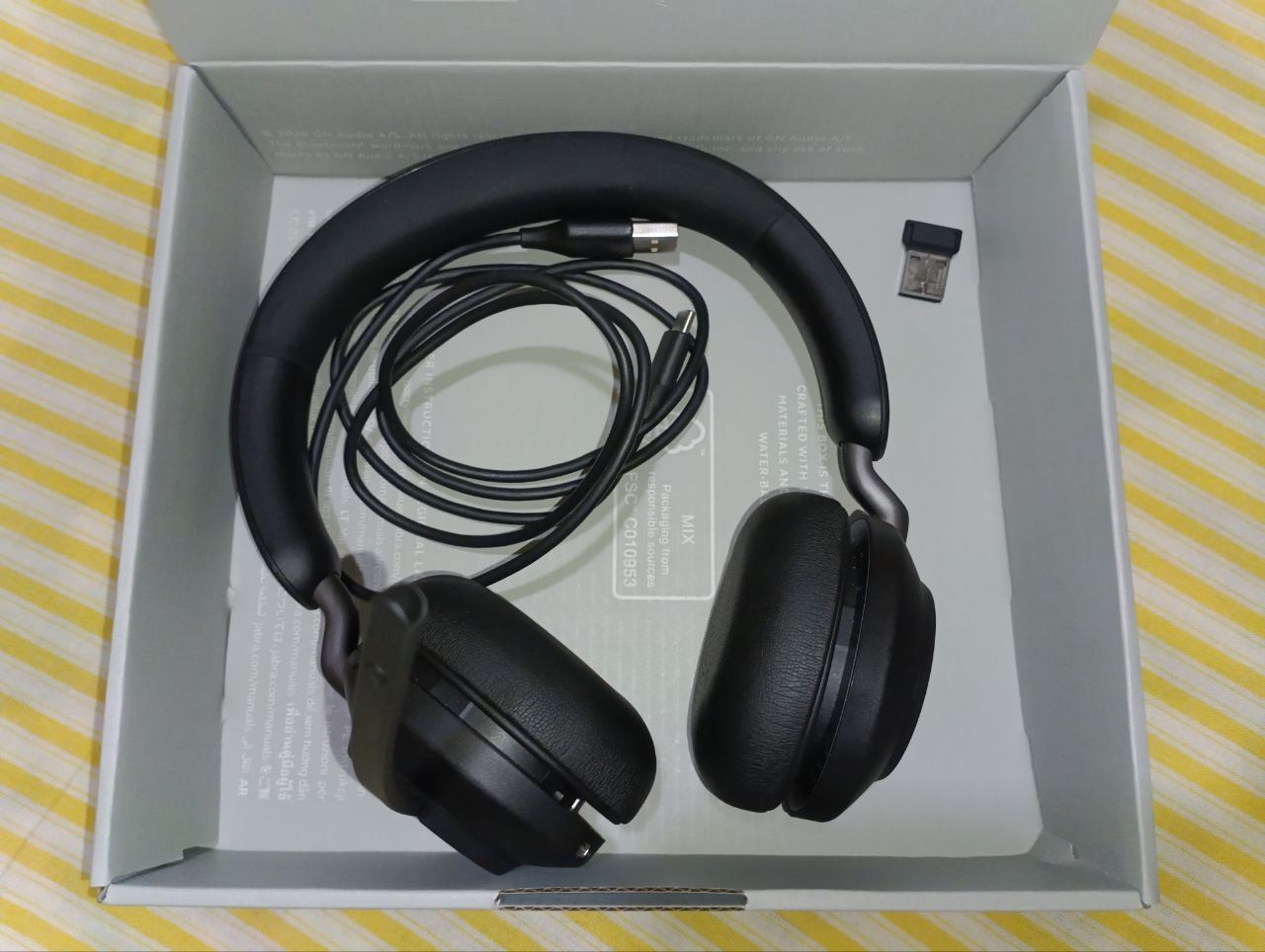 Наушники Jabra EVOLVE 2 65 Link380a MS Stereo black USB-A