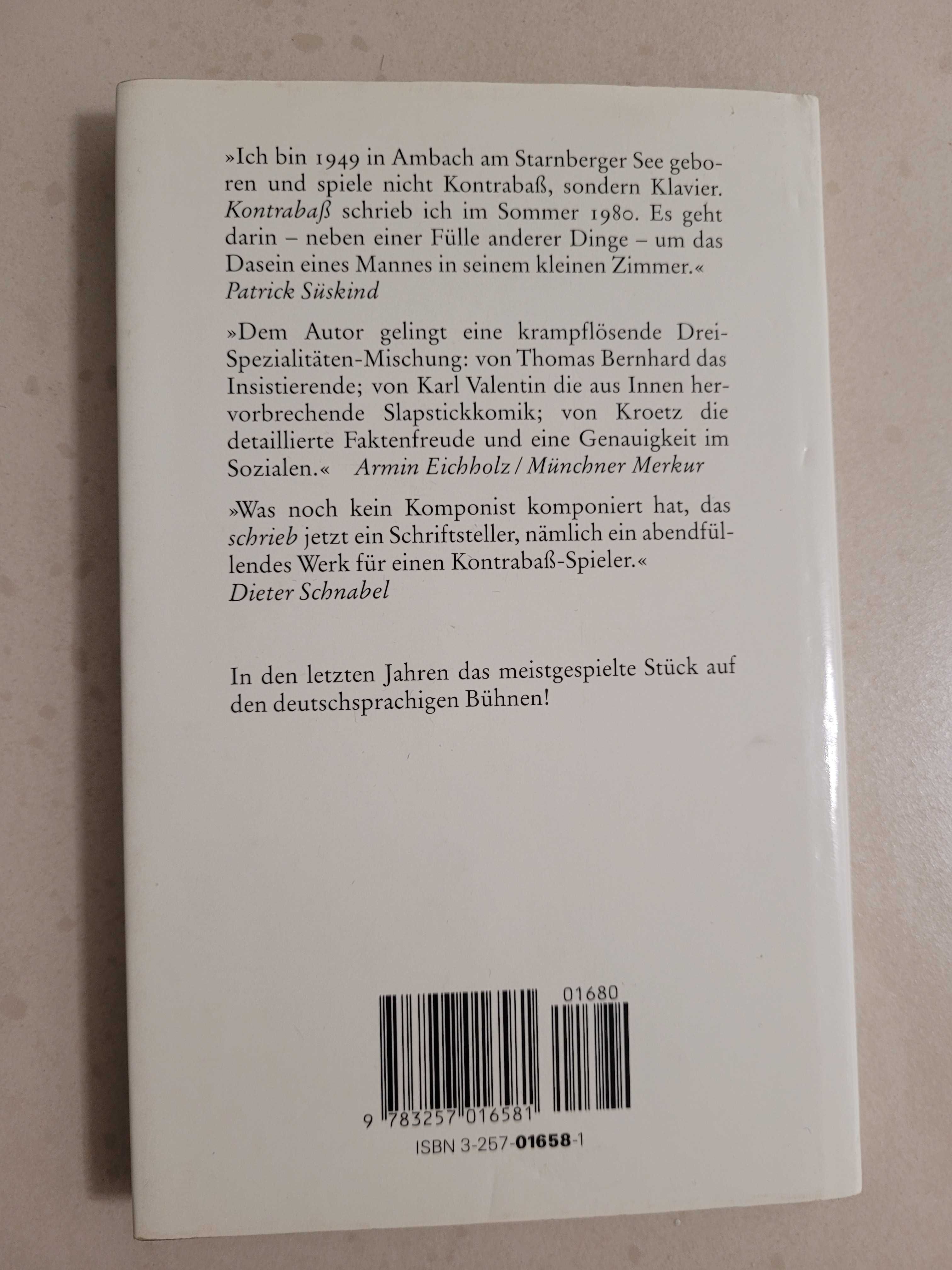 Książka niemieckojęzyczna "Der Kontrabass"