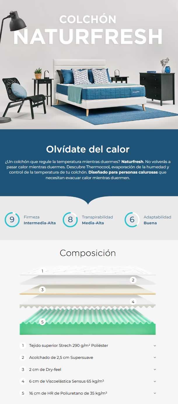 Colchão Naturfresh 150x200